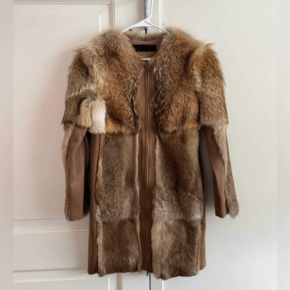 Jenni Kayne Fur Coat Size Medium